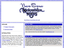 Tablet Screenshot of nwn.necrobones.com